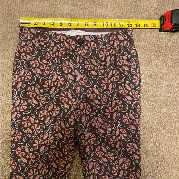 Anthropologie Essential Slim Patterned Trousers - Picture 9 of 11